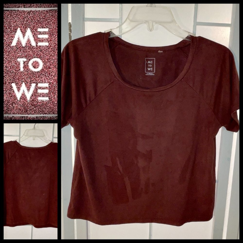 Me To We Faux Suede Crop Top